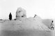 China: Stupa MIII from the west. Miran archaeological site, Xinjiang, January-February 1907