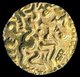 This anonymous gold coinage appears to have been initiated shortly before Rajaraja Chola invaded Lanka in 990 CE, and struck through the period when the Cholas dominated the island (1017-1070), and continued by closely similar coins struck for Vijayabahu (1055-1110) after he re-established Sinhala independence in 1070.<br/><br/>

Like other Lankan coins from around the 11th Century no date is indicated. It is not certain whether the Kahavanu was introduced at Ruhuna, the region in the south of the island to which the Sinhala court had been obliged to move as a result of Rajaraja's conquests.