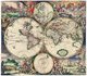 Netherlands / Holland: Map of the World 'Nova totius terrarum orbis tabula Amstelodami'. Gerard van Schagen, Amsterdam, 1682